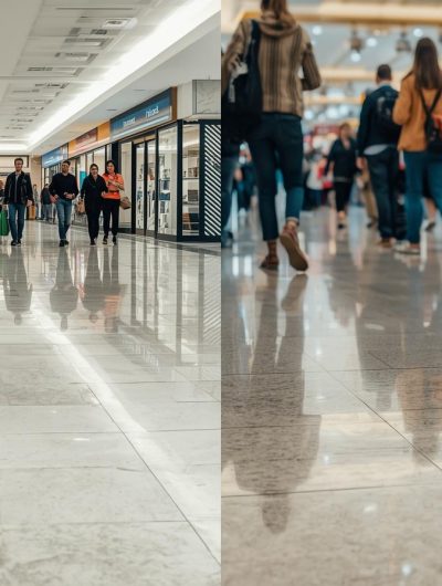 generar una foto donde muestre el piso de un centro comercial antes y despues (1)